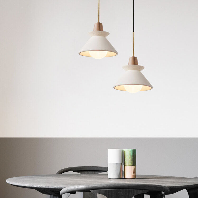 CementGlow | Sleek Modern Tapered Pendant Light Fixture 11