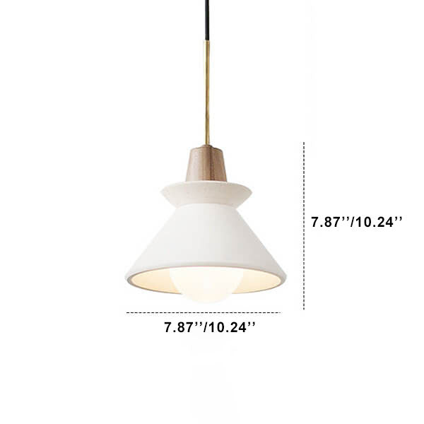 CementGlow | Sleek Modern Tapered Pendant Light Fixture 5