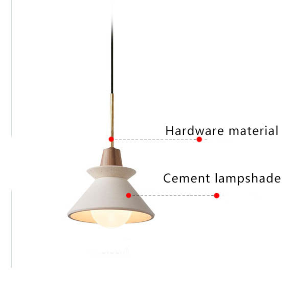 CementGlow | Sleek Modern Tapered Pendant Light Fixture 6