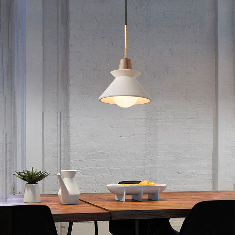CementGlow | Sleek Modern Tapered Pendant Light Fixture 8
