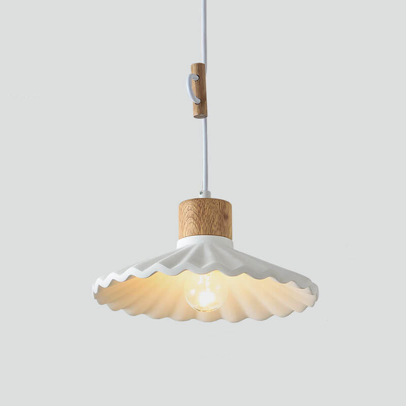 CementHue | Stylish Modern Scalloped Shade Pendant Light Fixture 0