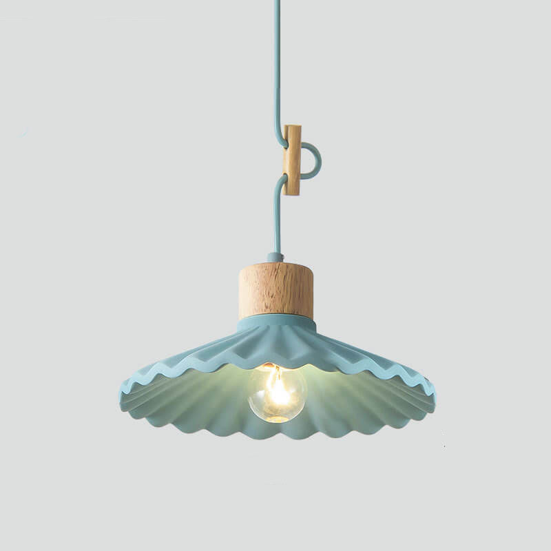 CementHue | Stylish Modern Scalloped Shade Pendant Light Fixture 11