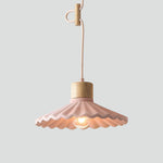 CementHue | Stylish Modern Scalloped Shade Pendant Light Fixture 13