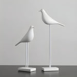 Ceramic Bird Figurine Set with Glossy Finish | Modern Decor for Serene Spaces 6
