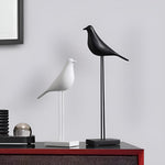 Ceramic Bird Figurine Set with Glossy Finish | Modern Decor for Serene Spaces 7