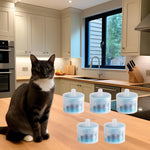 Ceramic Cat Water Fountain with Dual Filtration System | Fresh Flowing Water for Healthy Hydration 9