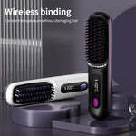 Ceramic Cordless Hair Straightener with Ionic Technology | USB Rechargeable for Effortless On-the-Go Styling 4