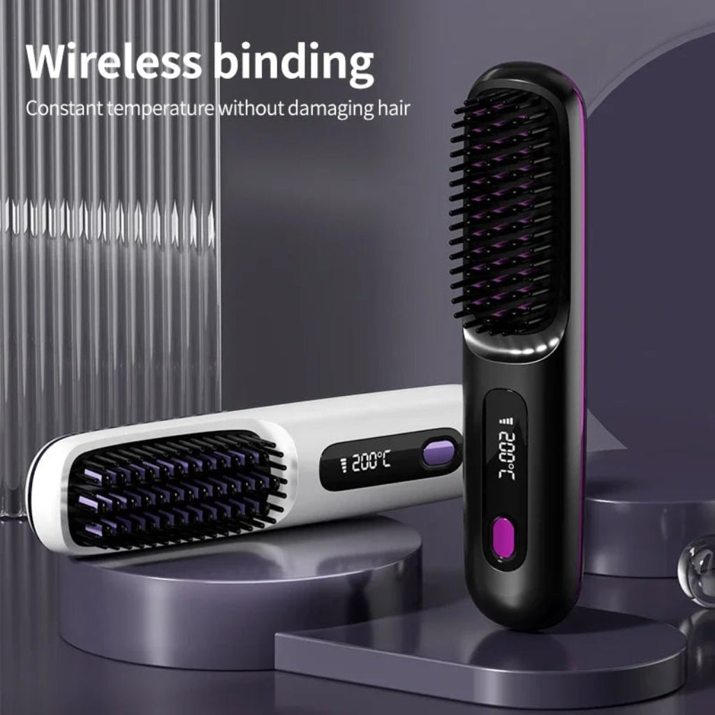 Ceramic Cordless Hair Straightener with Ionic Technology | USB Rechargeable for Effortless On-the-Go Styling 4