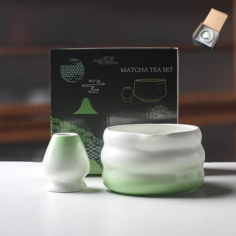 Ceramic Matcha Bowl Set with Spout | Elegant Design for Tea Ceremony 13