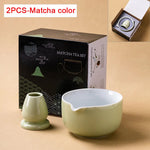 Ceramic Matcha Bowl Set with Spout | Elegant Design for Tea Ceremony 16