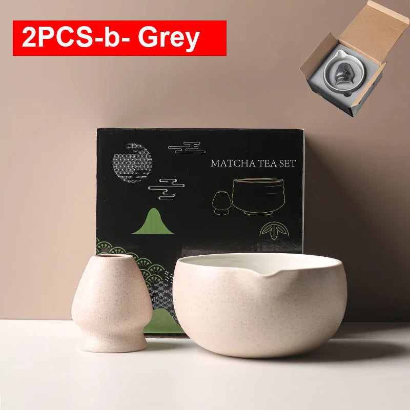 Ceramic Matcha Bowl Set with Spout | Elegant Design for Tea Ceremony 19