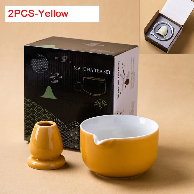 Ceramic Matcha Bowl Set with Spout | Elegant Design for Tea Ceremony 22