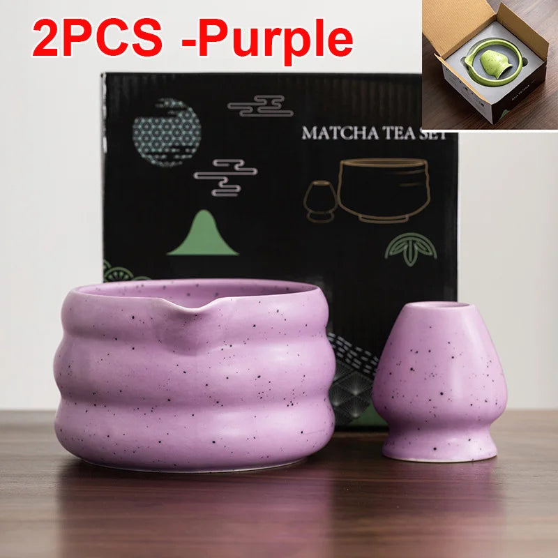 Ceramic Matcha Bowl Set with Spout | Elegant Design for Tea Ceremony 26