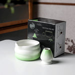 Ceramic Matcha Bowl Set with Spout | Elegant Design for Tea Ceremony 4