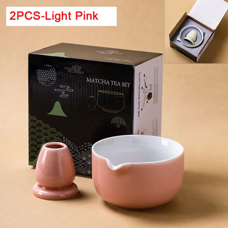 Ceramic Matcha Bowl Set with Spout | Elegant Design for Tea Ceremony 6