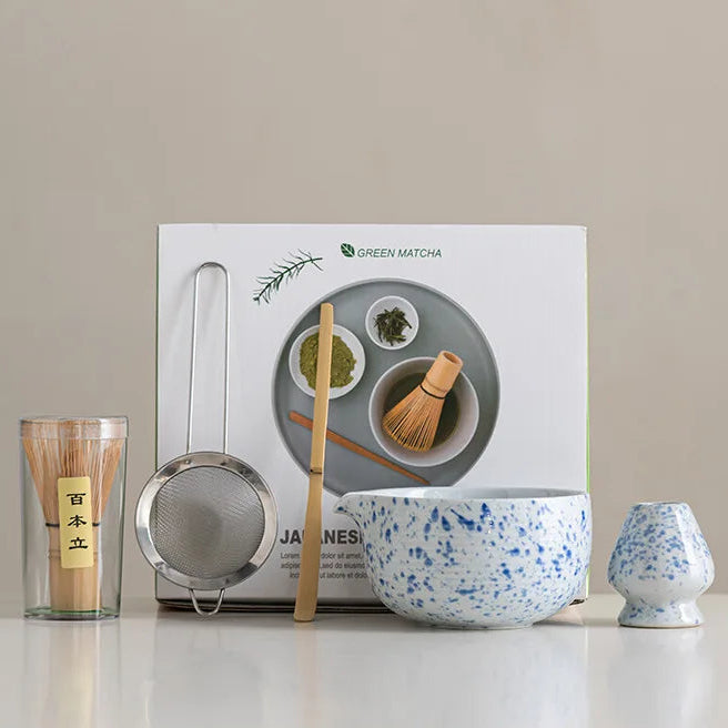 Ceramic Matcha Bowl Set with Traditional Song Dynasty Design | Perfect for Matcha Tea Preparation 6