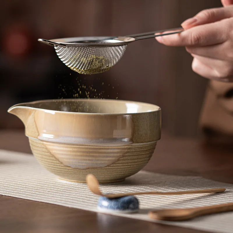 Ceramic Matcha Set | 7-Piece Matcha Tea Set with Vintage Design | Complete Accessories for Authentic Tea Experience 4