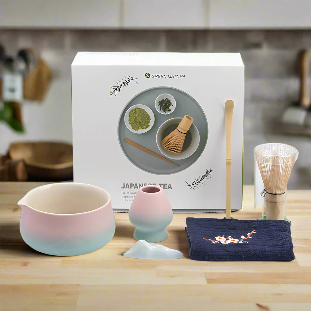 Ceramic Matcha Tea Set with Bamboo Whisk & Strainer | Authentic Japanese Tea Preparation for a Smooth Experience 5