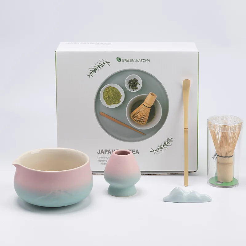 Ceramic Matcha Tea Set with Bamboo Whisk & Strainer | Authentic Japanese Tea Preparation for a Smooth Experience 7