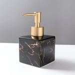 Ceramic Soap Dispenser with Gold Pump | Elegant Kitchen & Bathroom Accessory for Stylish Liquid Soap Dispensing 4
