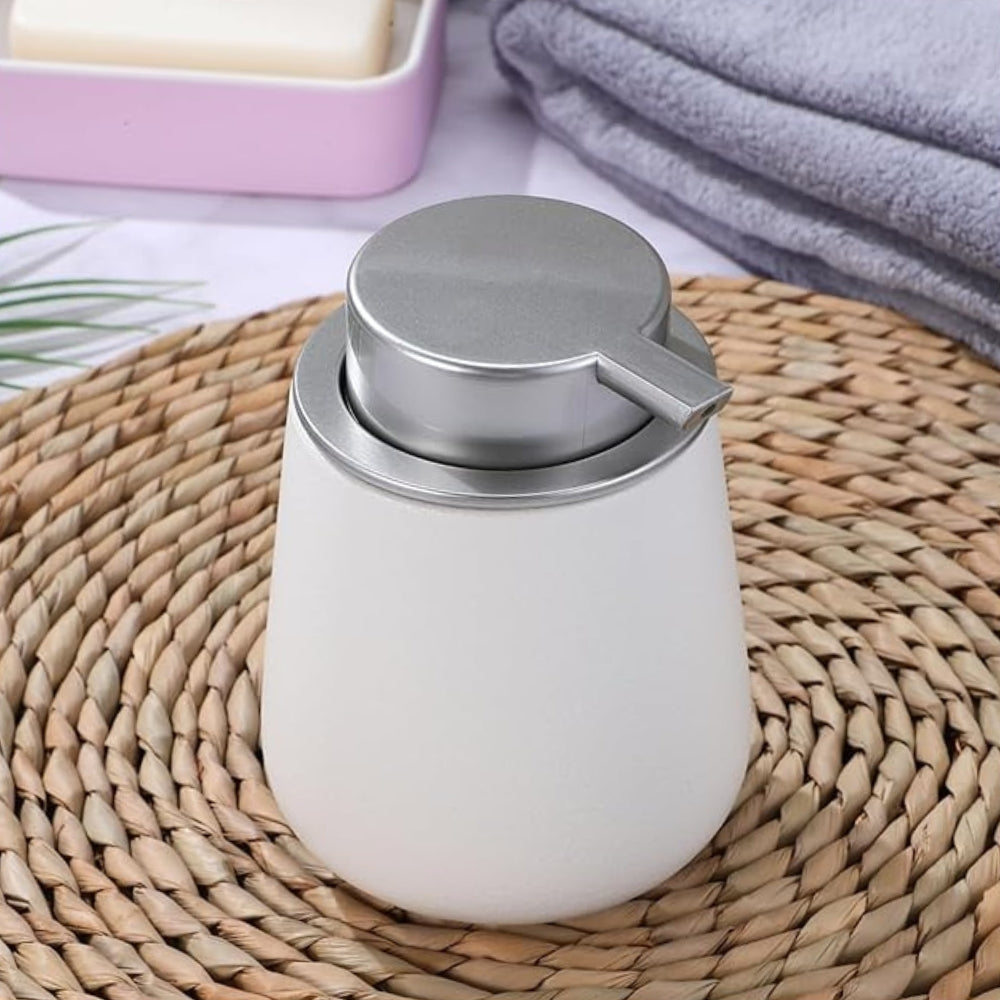 Ceramic Touch Dispenser with Press-Style Pump | Minimalist Design for Elegant Spaces 0
