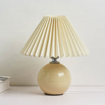 Ceramica | Elegant Minimalist Pleated Table Lamp Design 0