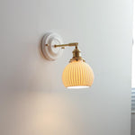 Ceramica | Elegant Vintage Ceramic Brass Wall Sconce Light Fixture 13