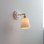 Ceramica | Elegant Vintage Ceramic Brass Wall Sconce Light Fixture 14