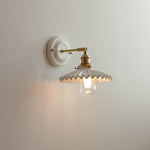 Ceramica | Elegant Vintage Ceramic Brass Wall Sconce Light Fixture 18