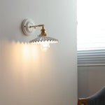 Ceramica | Elegant Vintage Ceramic Brass Wall Sconce Light Fixture 3