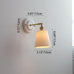Ceramica | Elegant Vintage Ceramic Brass Wall Sconce Light Fixture 4