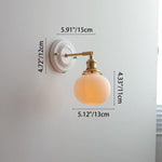 Ceramica | Elegant Vintage Ceramic Brass Wall Sconce Light Fixture 8
