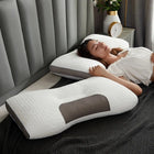 Neck Pillow for Sleeping, Orthopedic Cervical Pillow, Neck Support Pillow with Soybean Fiber Core
