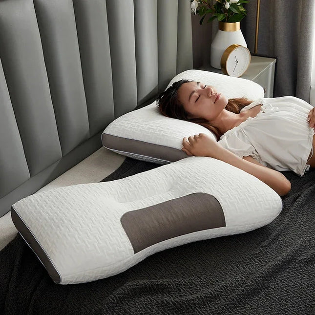 Neck Pillow for Sleeping, Orthopedic Cervical Pillow, Neck Support Pillow with Soybean Fiber Core