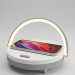 ChargeArc | Dimmable Ambient Table Light with Wireless Charging & Bluetooth Speaker for Clutter-Free Convenience 4