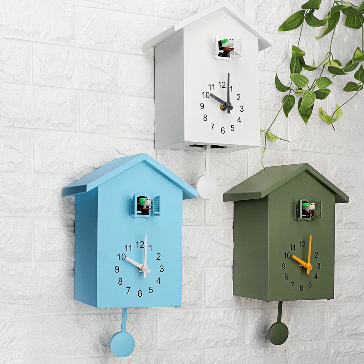 Charming Cuckoo Clock | Traditional Wall Clock with Elegant Design | Battery Operated for Easy Use 5