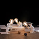 Charming Mouse Lamp | Quirky Animal-Shaped Desk Light with Golden Finish | Unique Decor for Stylish Interiors 12