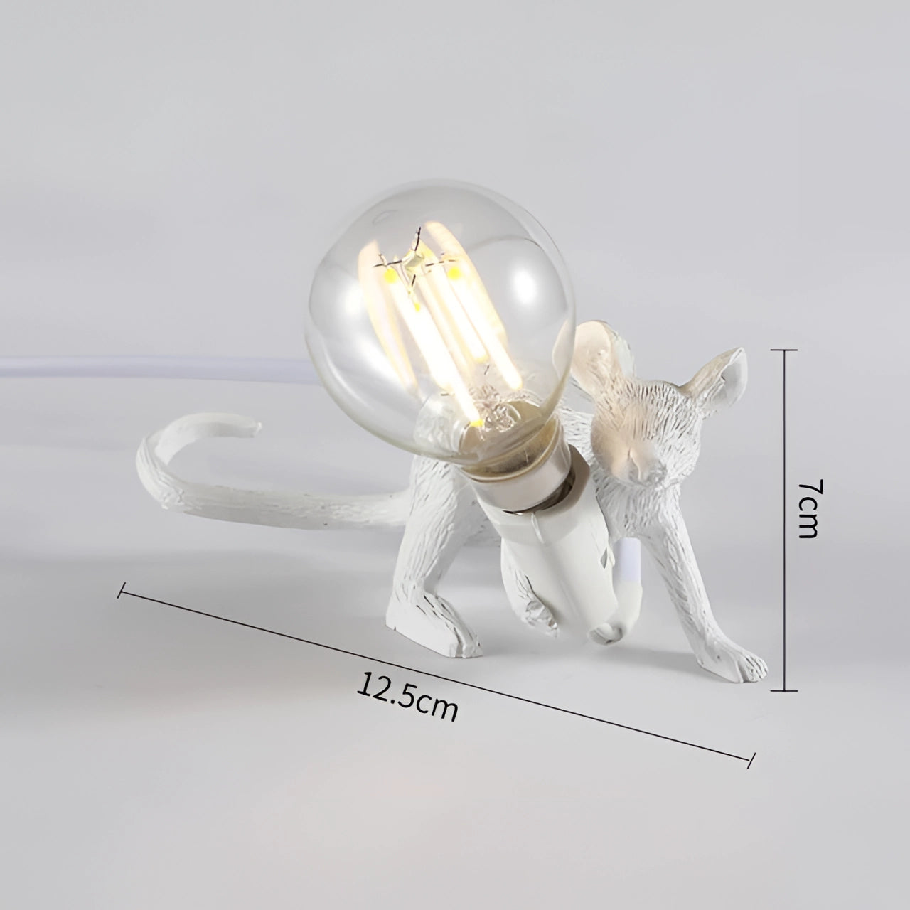 Charming Mouse Lamp | Quirky Animal-Shaped Desk Light with Golden Finish | Unique Decor for Stylish Interiors 5