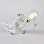 Charming Mouse Lamp | Quirky Animal-Shaped Desk Light with Golden Finish | Unique Decor for Stylish Interiors 6