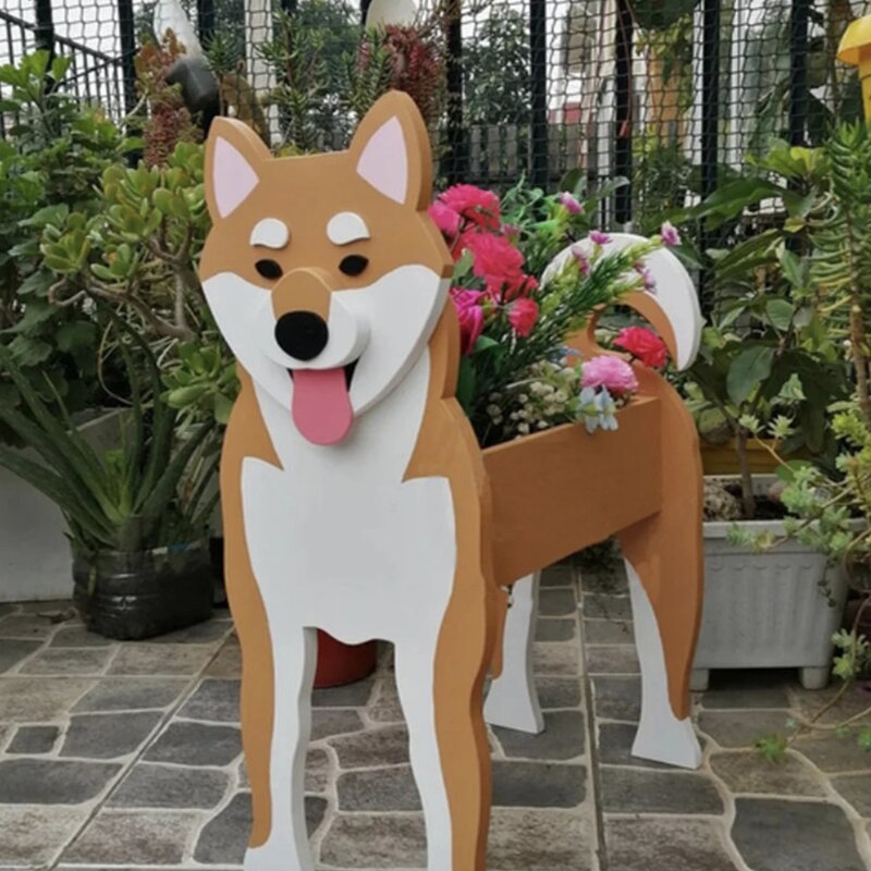 Charming PVC Garden Planter | Weatherproof Animal Design for Vibrant Outdoor Decor 0