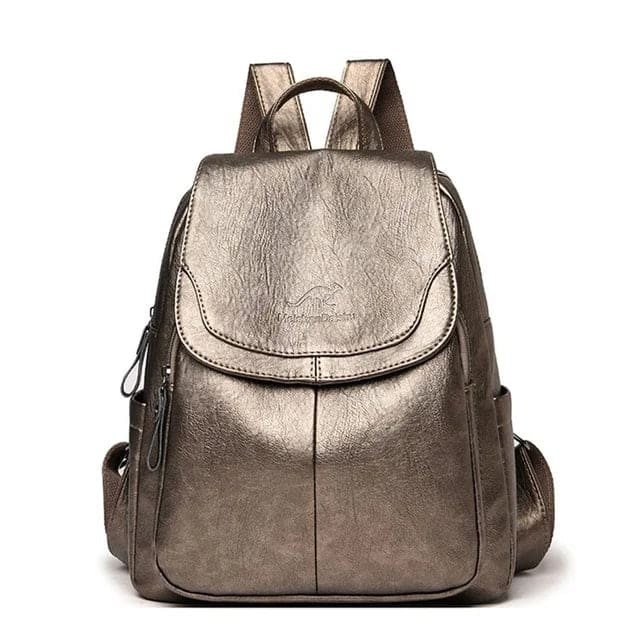 Chic Collection | Faux Leather Backpack with Adjustable Straps | Stylish Design for Daily Essentials 5