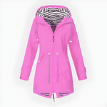 Chic Collection | Women's Raincoat with Customizable Hood | Waterproof Design for Ultimate Weather Protection 0