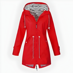 Chic Collection | Women's Raincoat with Customizable Hood | Waterproof Design for Ultimate Weather Protection 2