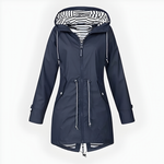 Chic Collection | Women's Raincoat with Customizable Hood | Waterproof Design for Ultimate Weather Protection 4