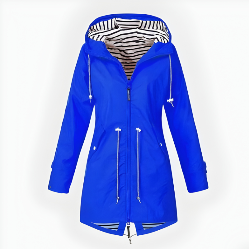 Chic Collection | Women's Raincoat with Customizable Hood | Waterproof Design for Ultimate Weather Protection 5