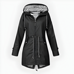 Chic Collection | Women's Raincoat with Customizable Hood | Waterproof Design for Ultimate Weather Protection 6