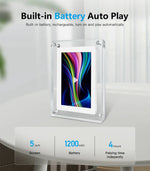 Chic Digital Picture Frame with High-Definition IPS Display | Elegant Acrylic Design for Capturing Cherished Memories 7