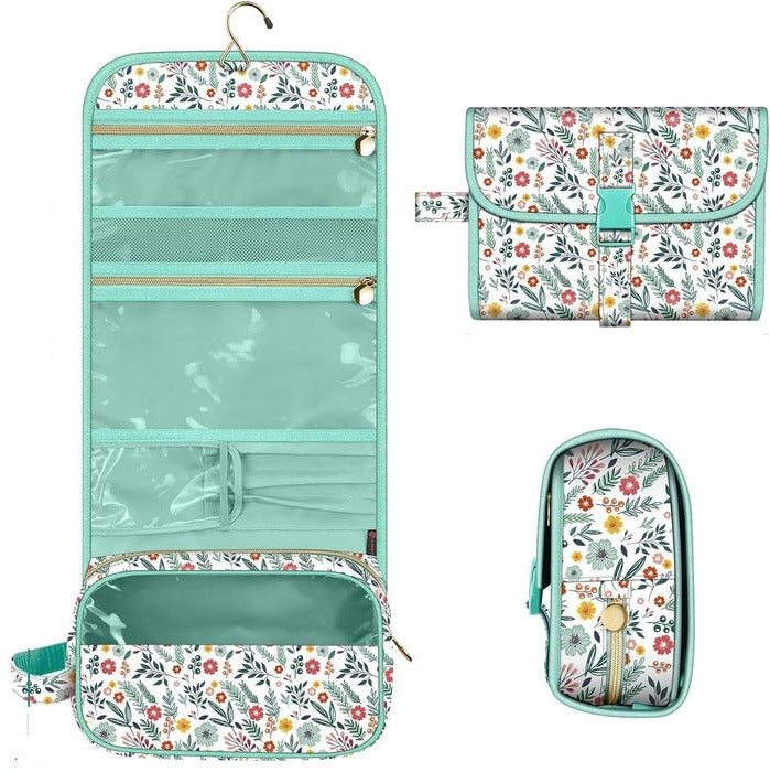 Chic Makeup Storage Bag | Portable Hanging Organizer with Multiple Compartments for Effortless Travel 0