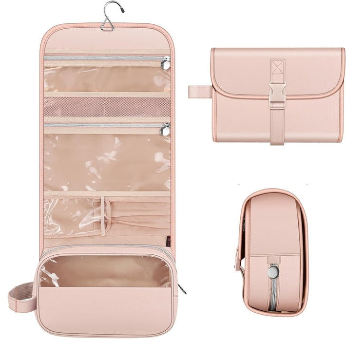 Chic Makeup Storage Bag | Portable Hanging Organizer with Multiple Compartments for Effortless Travel 8