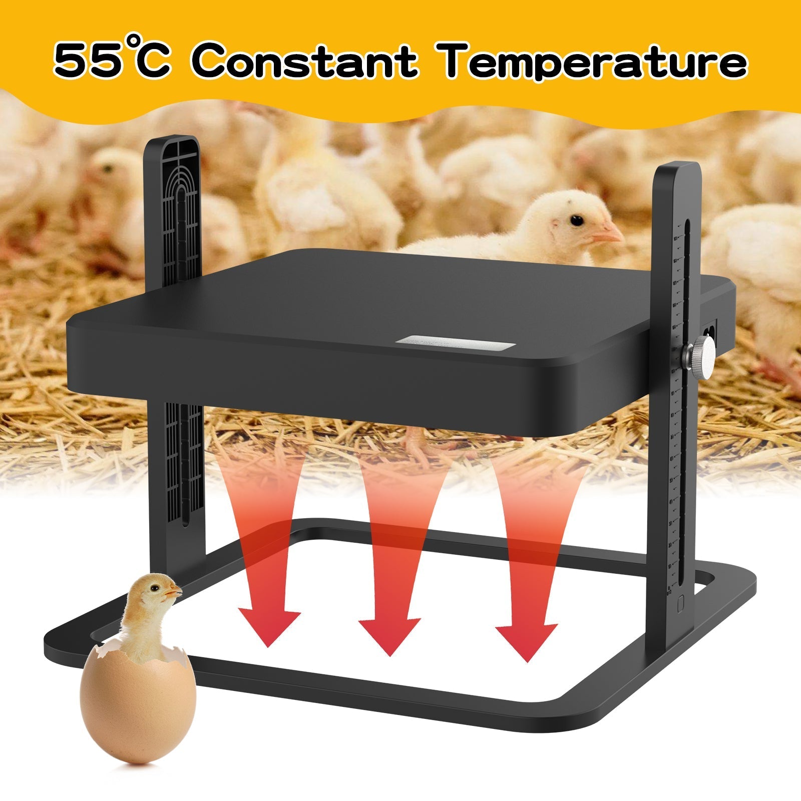 Chick Brooder Heating Plate | Adjustable Height & Angle for Energy-Efficient Warmth 5